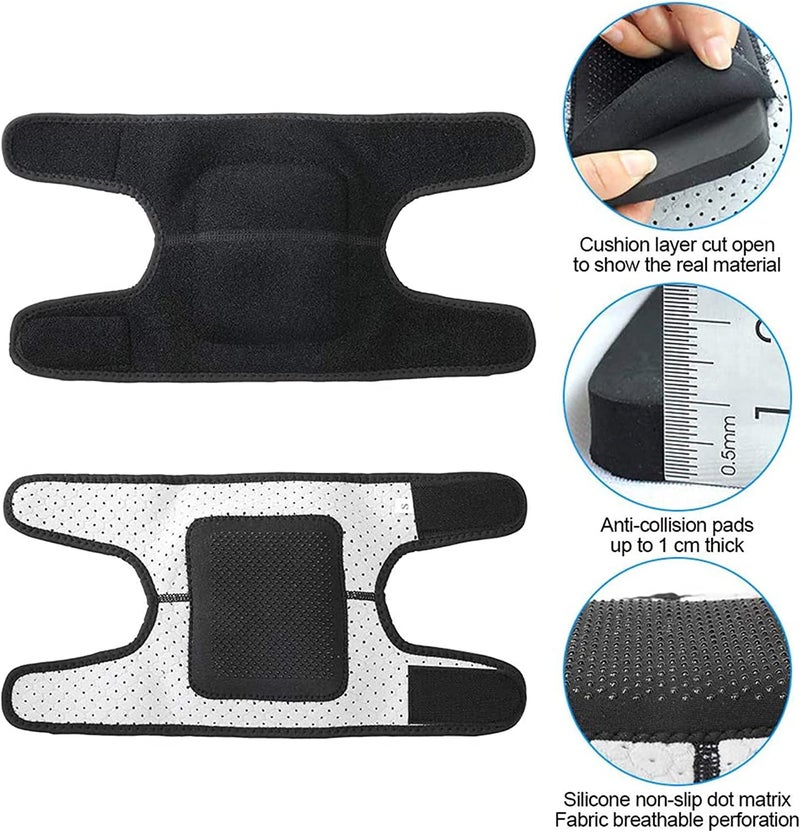 EULANT Volleyaball Knee Pads for Kids, Soft Breathable Children Kneepads with Thick Sponge, Protective Knee Pads for Football Volleyball Dance Skating Basketball Wrestling Running Cycling, Black M - Image 3
